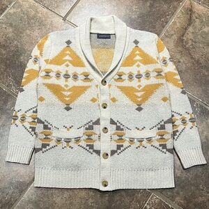 Quiksilver Women's Shawl Collar Cardigan in Cream, Mustard & Gray